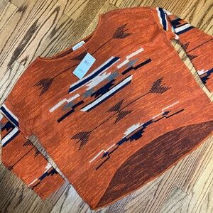 Denim & Supply Ralph Lauren Sweater Womens XL Top Aztec Southwestern NWT Tribal